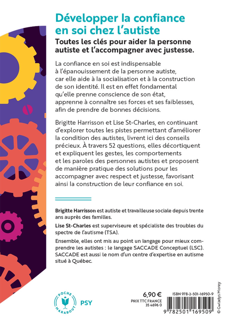 DEVELOPPER LA CONFIANCE EN SOI CHEZ L'AUTISTE - HARRISSON/ST-CHARLES - MARABOUT