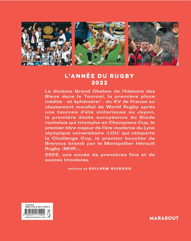 L'ANNEE DU RUGBY 2022 - GUIRADO GUILHEM - MARABOUT