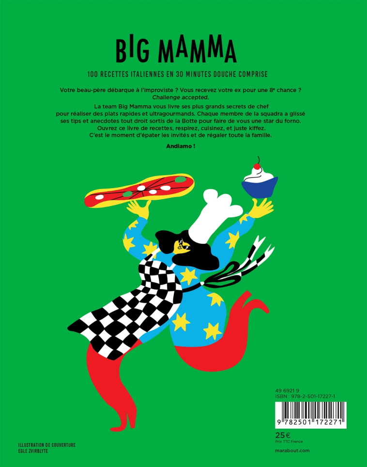 BIG MAMMA - CUISINE ITALIENNE EN 30 MINUTES (DOUCHE COMPRISE !) - BIG MAMMA - MARABOUT