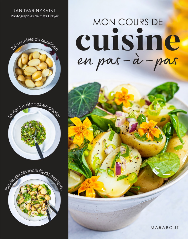 MON COURS DE CUISINE EN PAS-A-PAS - NYKVIST - MARABOUT