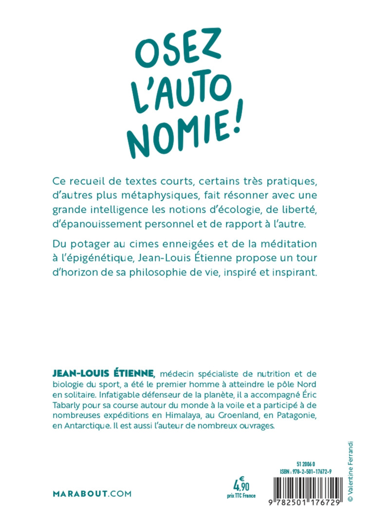 OSEZ L'AUTONOMIE - ETIENNE JEAN-LOUIS - MARABOUT