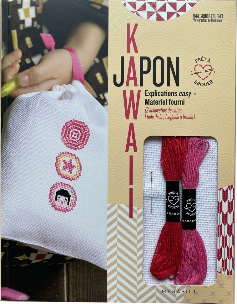 JAPON KAWAI - PRET A BRODER - COLLECTIF - MARABOUT