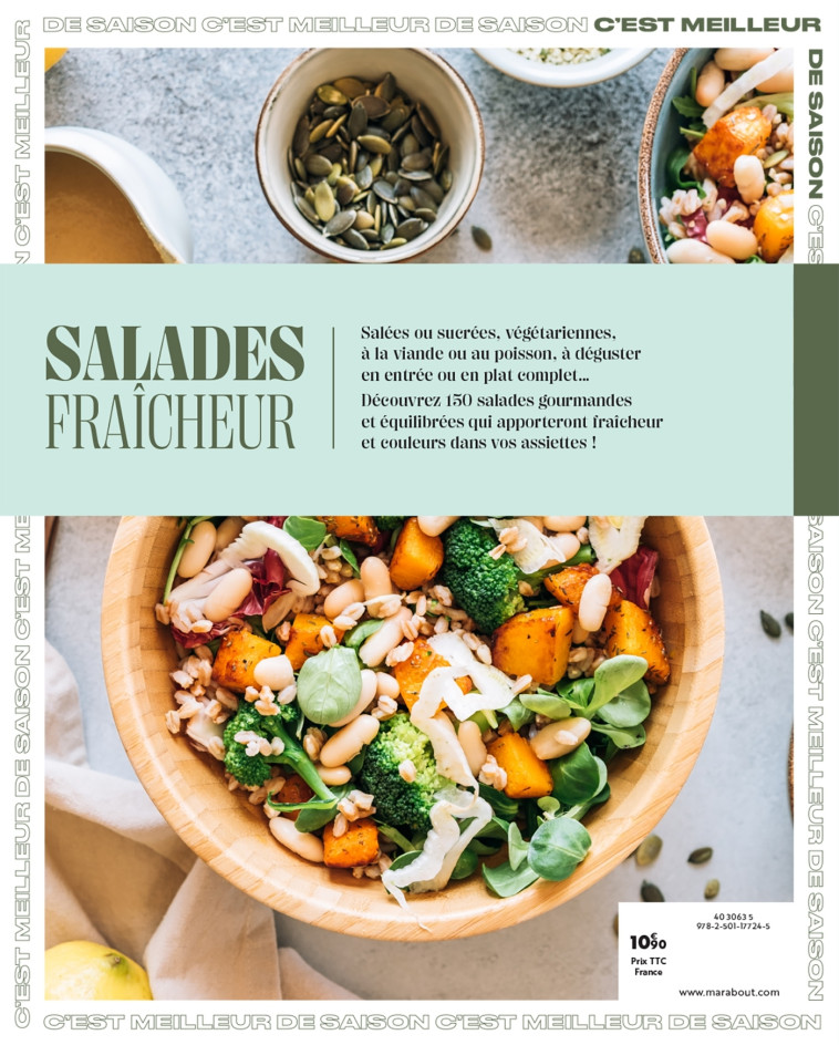 RECETTES DE SAISON - SALADES FRAICHEUR - COLLECTIF - MARABOUT