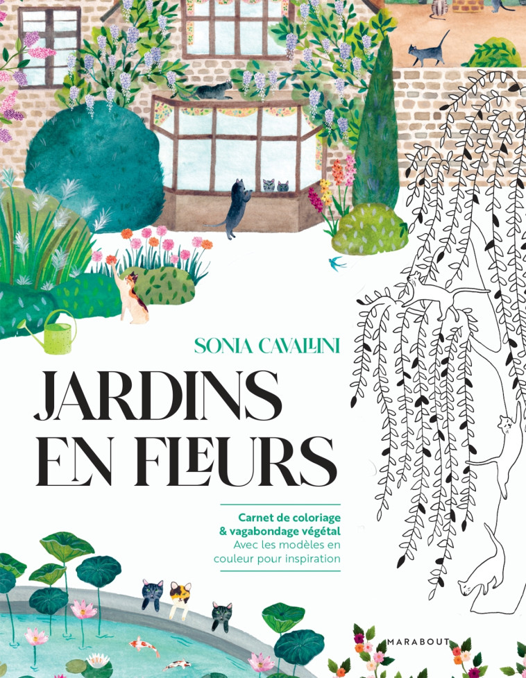 JARDINS EN FLEURS - CAVALLINI SONIA - MARABOUT