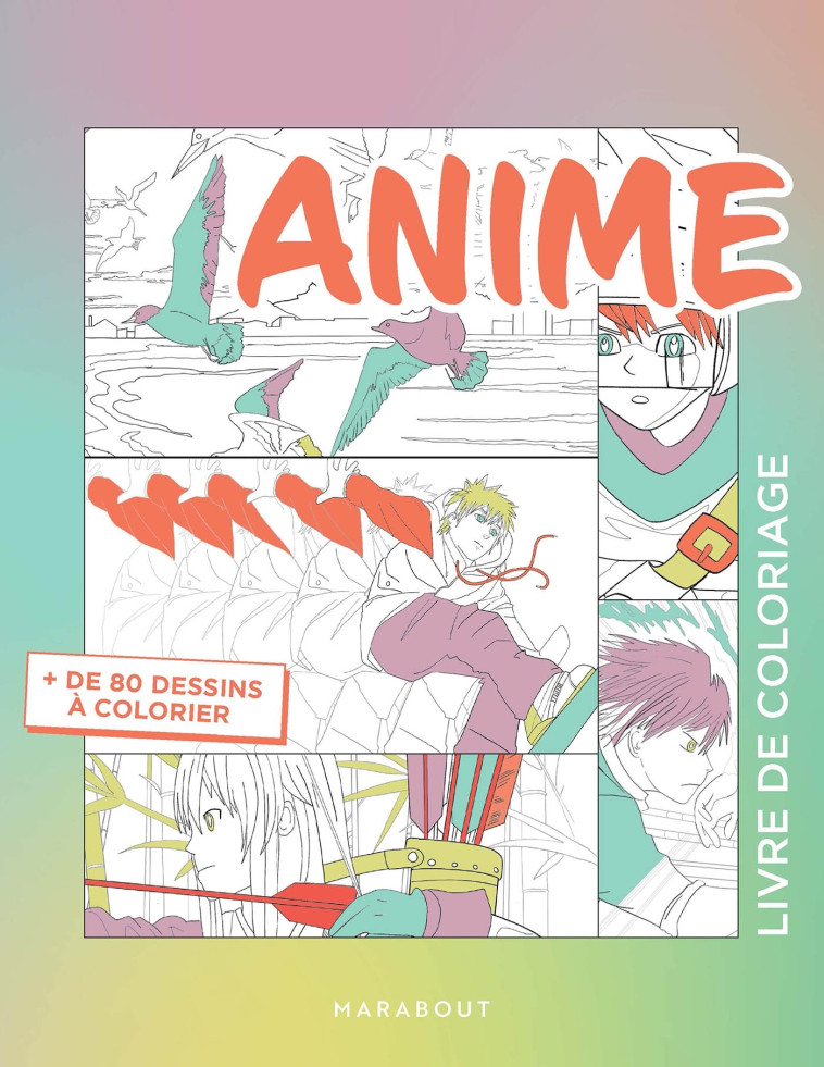 LIVRE DE COLORIAGE ANIME - XXX - MARABOUT