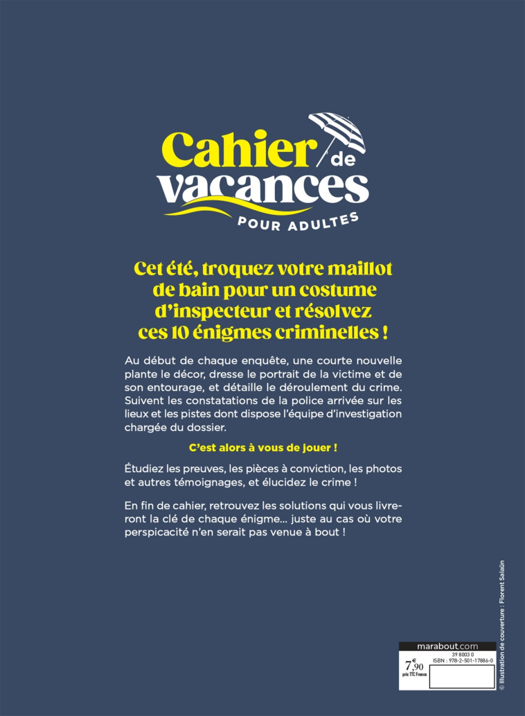 CAHIER DE VACANCES ENQUETES CRIMINELLES - COLLECTIF - MARABOUT