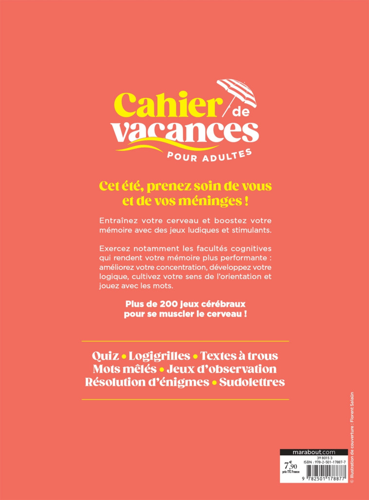 CAHIER DE VACANCES MEMOIRE BOOSTER - COLLECTIF - MARABOUT