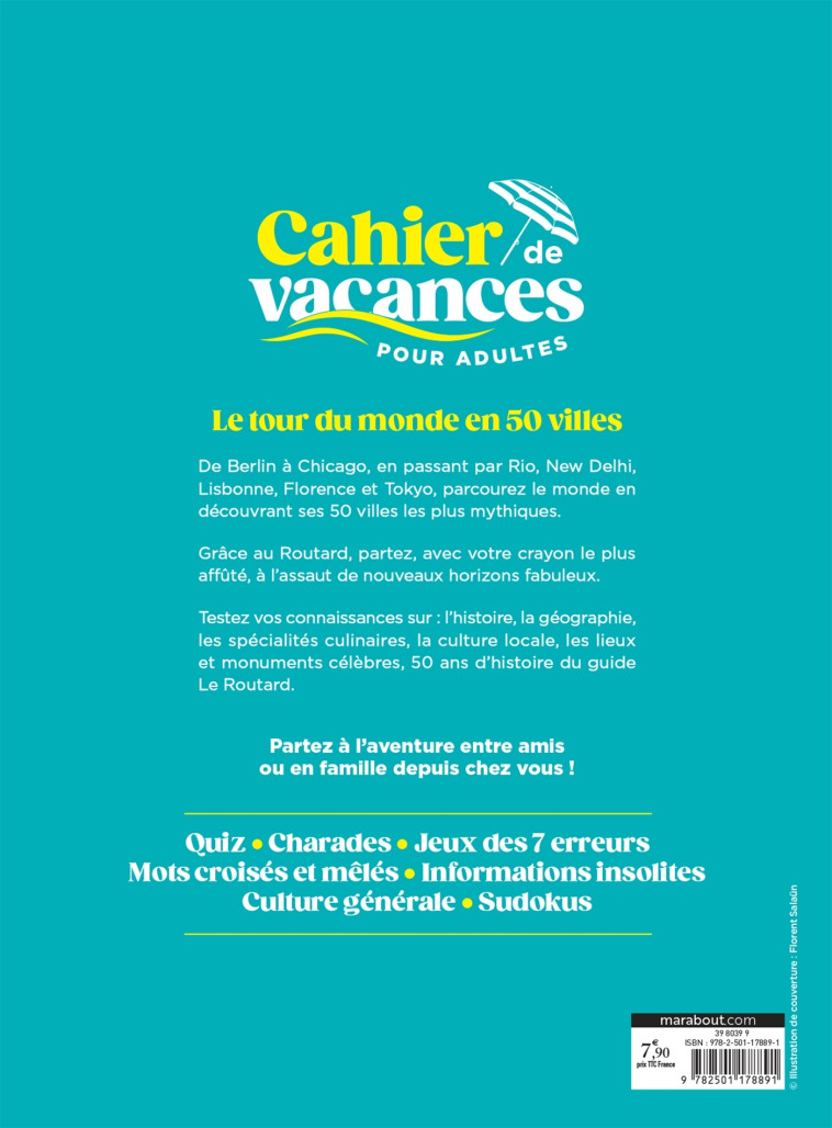 CAHIER DE VACANCES LES 50 ANS DU ROUTARD - COLLECTIF - MARABOUT