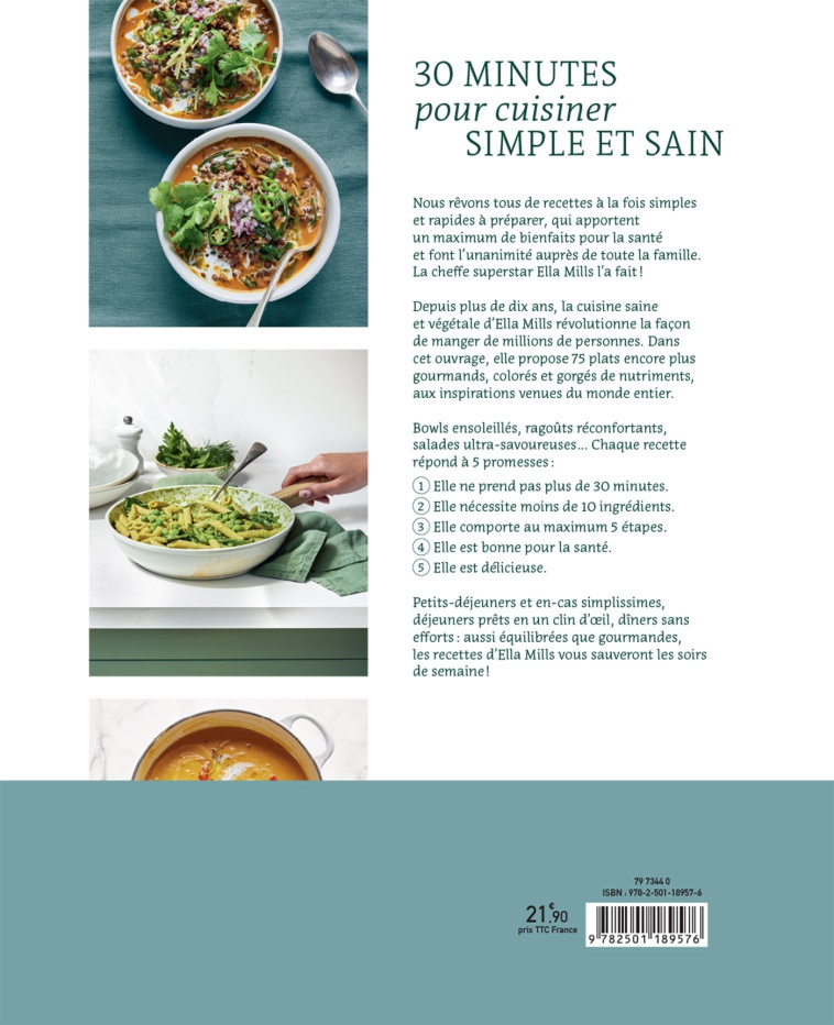 30 MINUTES POUR CUISINER SIMPLE ET SAIN - DELICIOUSLY ELLA - MARABOUT