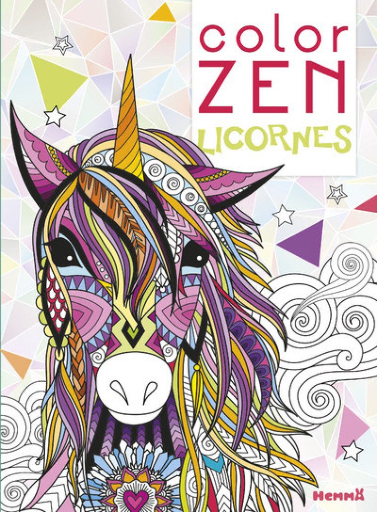 COLOR ZEN LICORNES - COLLECTIF - HEMMA