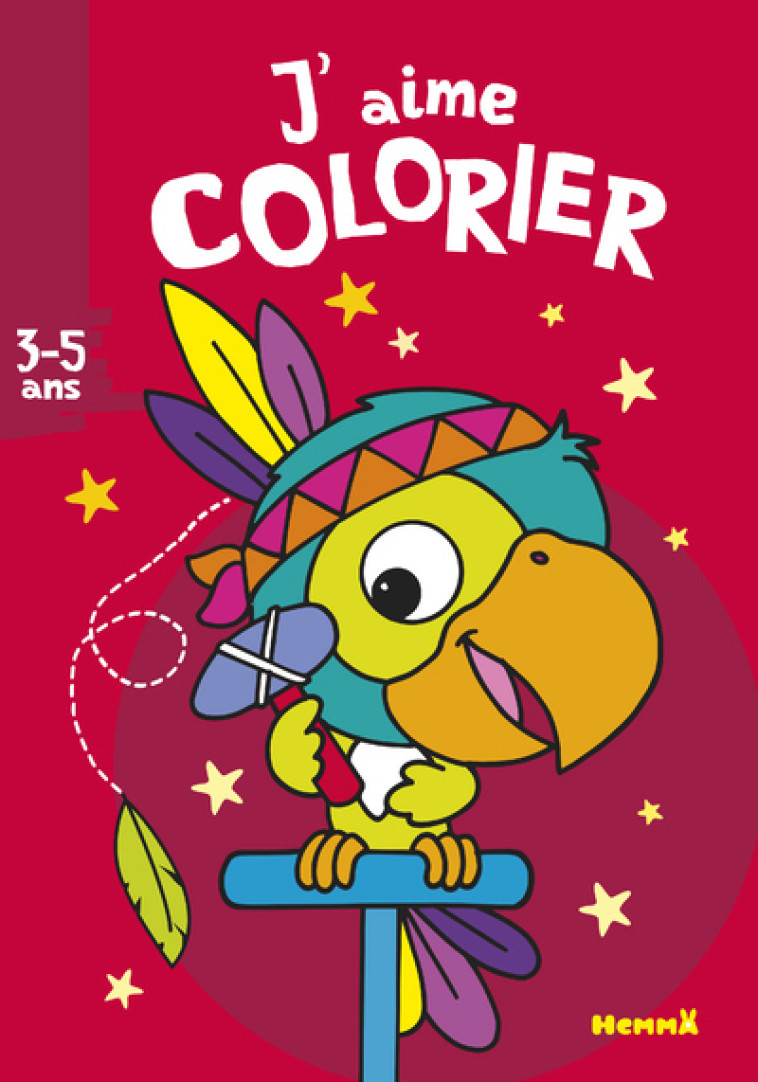 J'AIME COLORIER (3-5 ANS) (PERROQUET-INDIEN ) - COLLECTIF/PIETTE - HEMMA