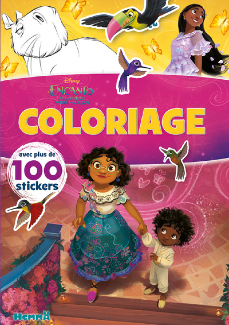 DISNEY ENCANTO - COLORIAGE AVEC PLUS DE 100 STICKERS - COLLECTIF - HEMMA