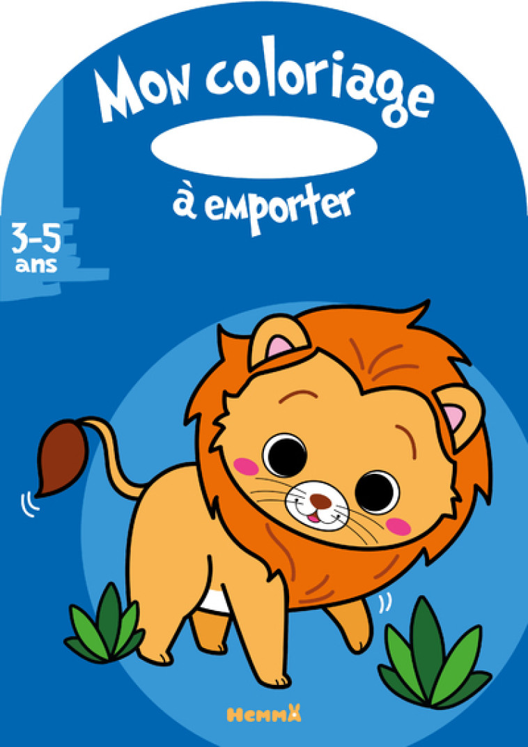 MON COLORIAGE A EMPORTER (4-6 ANS) (LION) - COLLECTIF - HEMMA