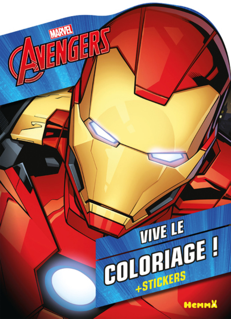 MARVEL AVENGERS - VIVE LE COLORIAGE ! (PERSONNAGE IRON MAN) - COLLECTIF - HEMMA