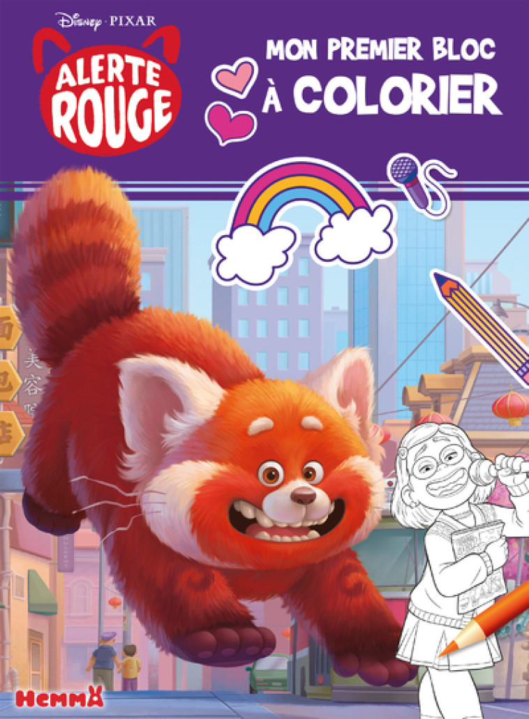 ALERTE ROUGE - MON PREMIER BLOC A COLORIER - COLLECTIF - HEMMA