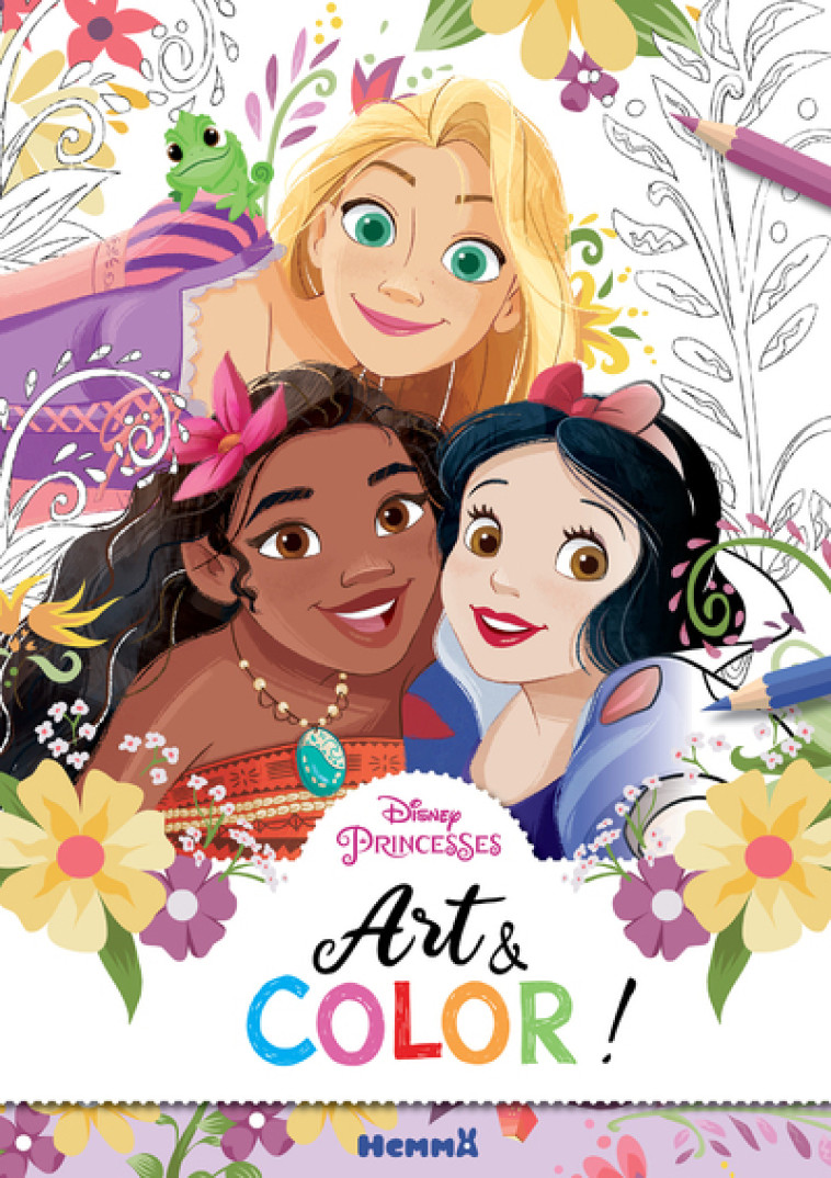 DISNEY PRINCESSES - ART & COLOR - COLLECTIF - HEMMA