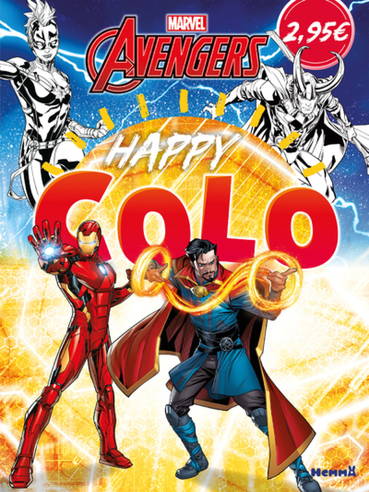 MARVEL AVENGERS - HAPPY COLO (IRON MAN ET DR STRANGE) - COLLECTIF - HEMMA