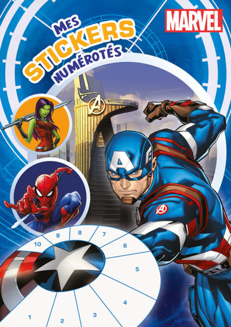 MARVEL - MES STICKERS NUMEROTES - COLLECTIF - HEMMA