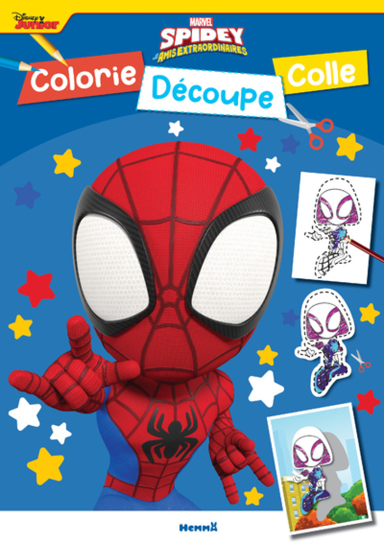 MARVEL SPIDEY ET SES AMIS EXTRAORDINAIRES - COLORIE, DECOUPE, COLLE - COLLECTIF - HEMMA