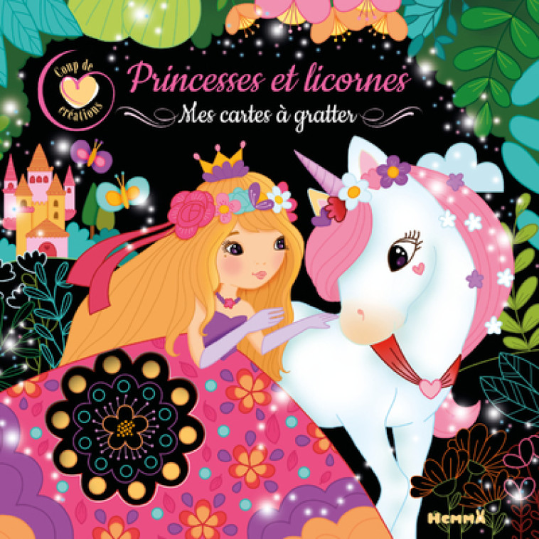 PRINCESSES ET LICORNES - MES CARTES A GRATTER - LESCOAT ELEN - HEMMA