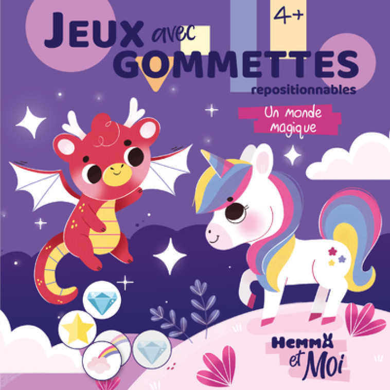 JEUX AVEC GOMMETTES - UN MONDE MAGIQUE - AHORINE - HEMMA