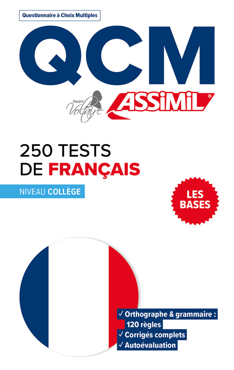 QCM 250 TESTS FRANCAIS - PONSONNET AURORE - ASSIMIL