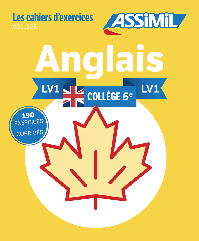 LES CAHIER D'EXERCICES ANGLAIS LV1 COLLEGE 5E - BAUCHART HELENE - ASSIMIL