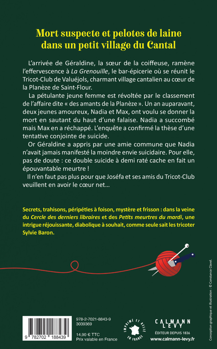 LES PETITS MEURTRES DU TRICOT-CLUB T02 UNE AFFAIRE DE COEURS - BARON SYLVIE - CALMANN-LEVY