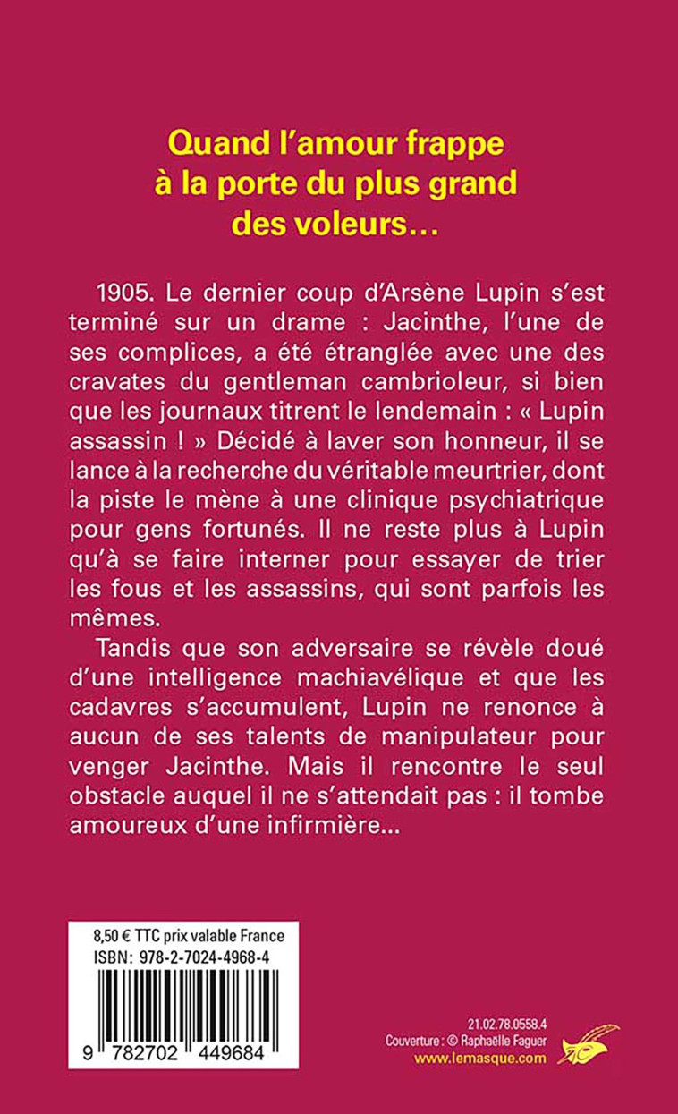 UN AMOUR D'ARSENE LUPIN - LENORMAND FREDERIC - ED DU MASQUE