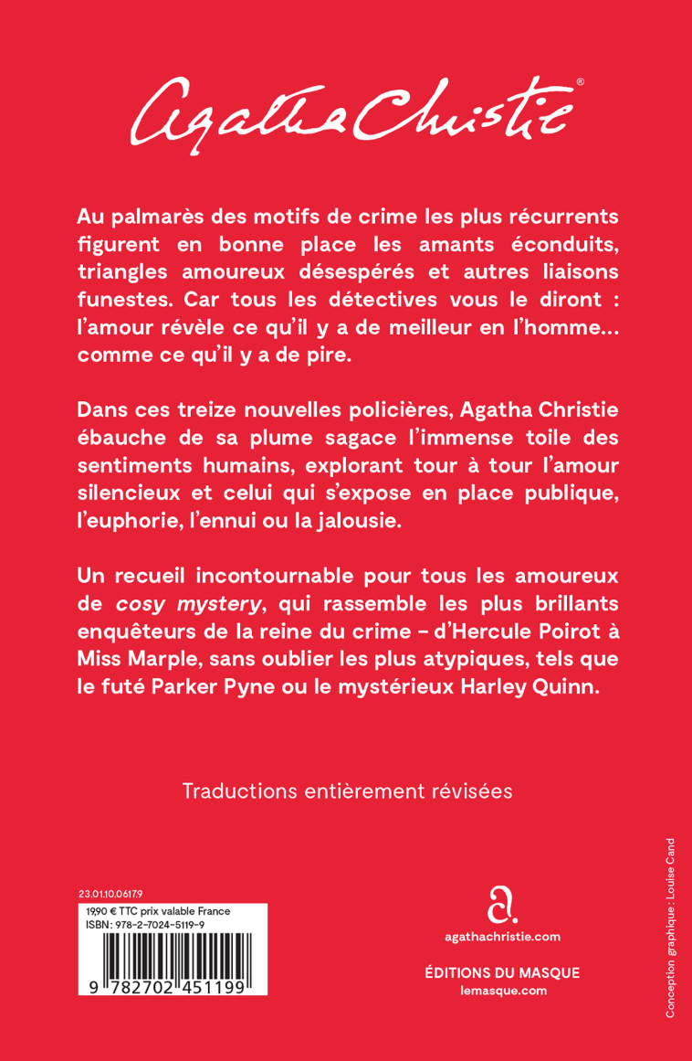 UNE IDYLLE FATALE - CHRISTIE AGATHA - ED DU MASQUE