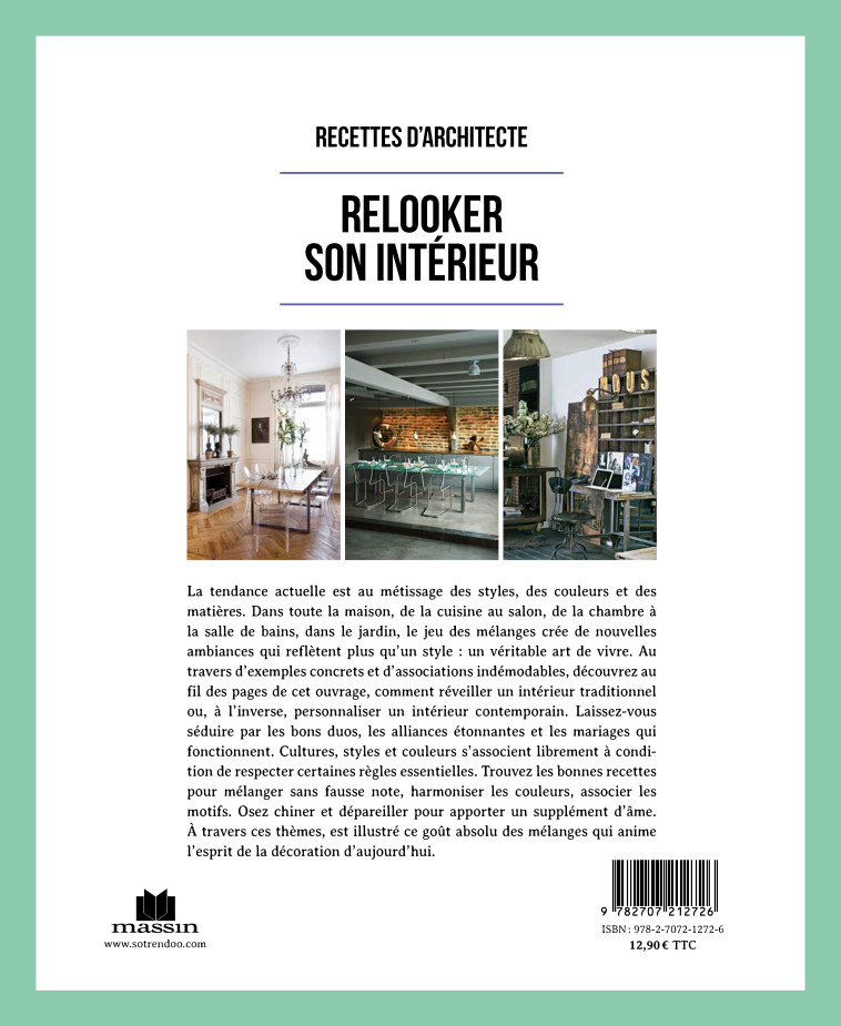 RELOOKER SON INTERIEUR - SOUBIRAN NATHALIE - CHARLES MASSIN