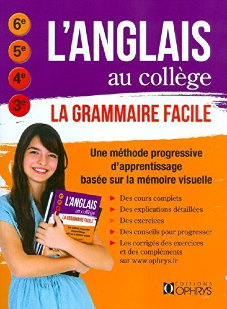 L ANGLAIS AU COLLEGE. LA GRAMMAIRE FACILE - DELAMARE-POTULNY SAN - OPHRYS