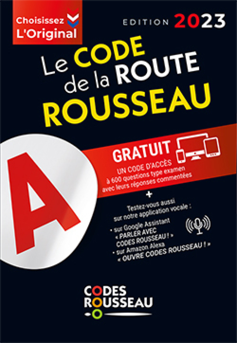 CODE ROUSSEAU DE LA ROUTE B 2023 - XXX - CODES ROUSSEAU