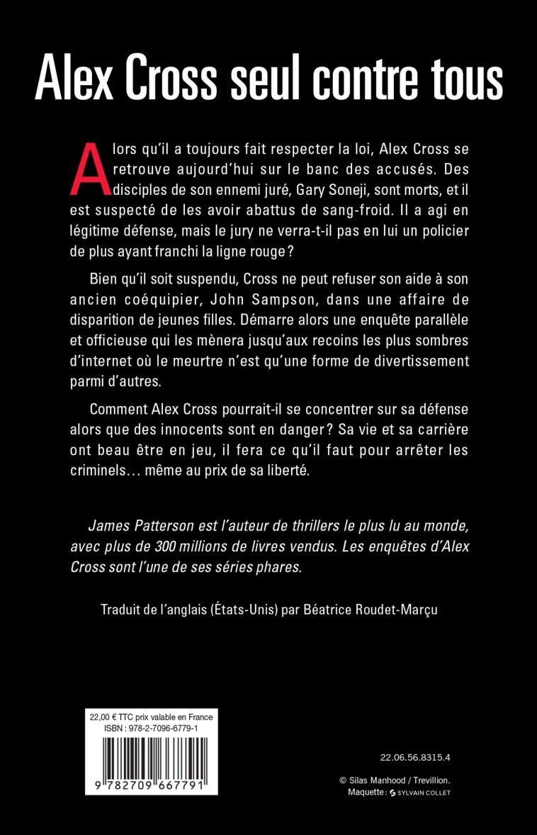 ALEX CROSS SEUL CONTRE TOUS - PATTERSON JAMES - LATTES