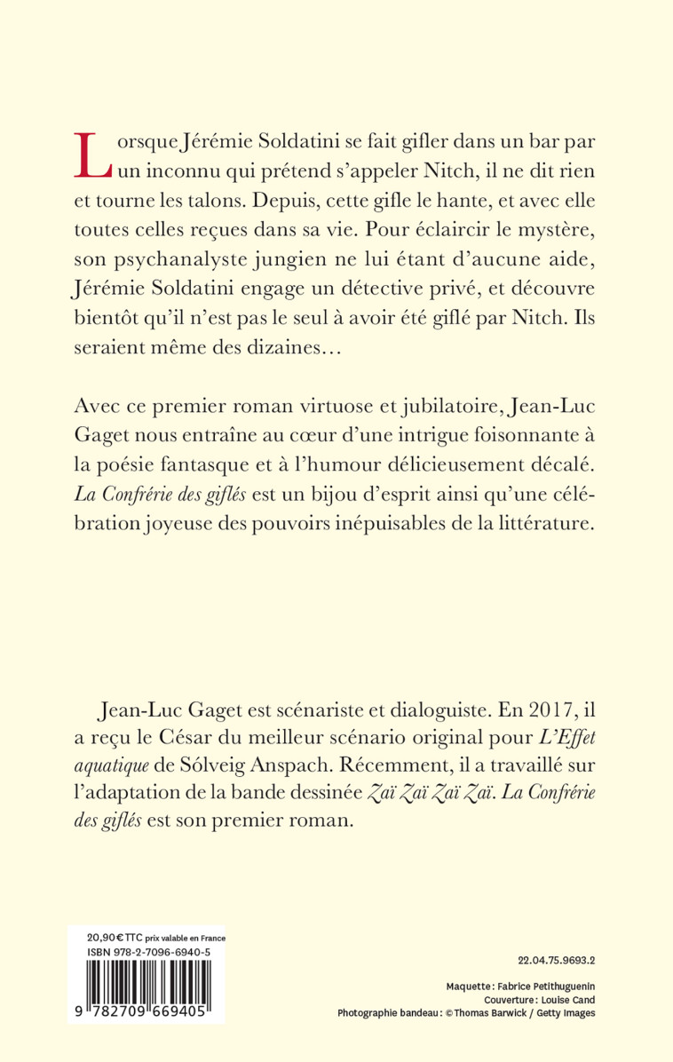 LA CONFRERIE DES GIFLES - GAGET JEAN-LUC - LATTES