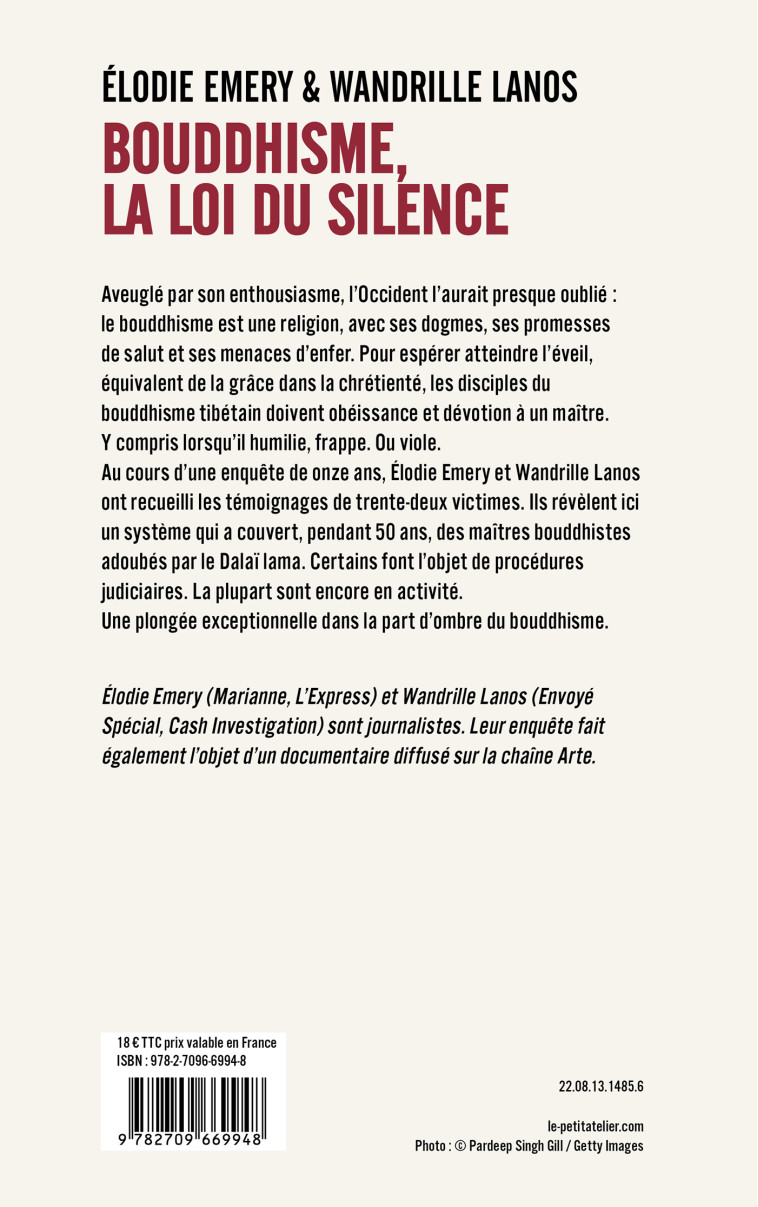 BOUDDHISME, LA LOI DU SILENCE - EMERY E./LANOS W. - LATTES