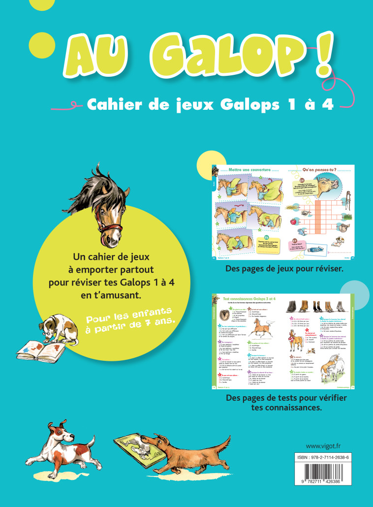 AU GALOP ! CAHIER DE JEUX GALOPS 1 ET 2 - OUSSEDIK MARINE - VIGOT