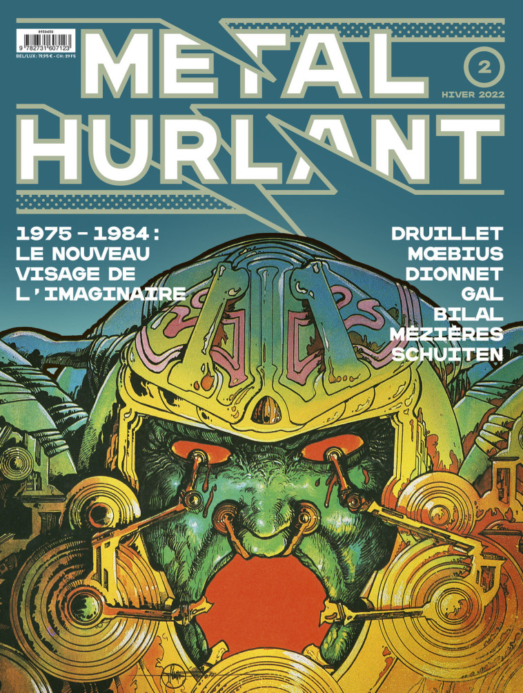 METAL HURLANT N 2 1975-1984  LE NOUVEAU VISAGE DE L'IMAGINAIRE - MOEBIUS/O'BANNON - HUMANOIDES ASS.