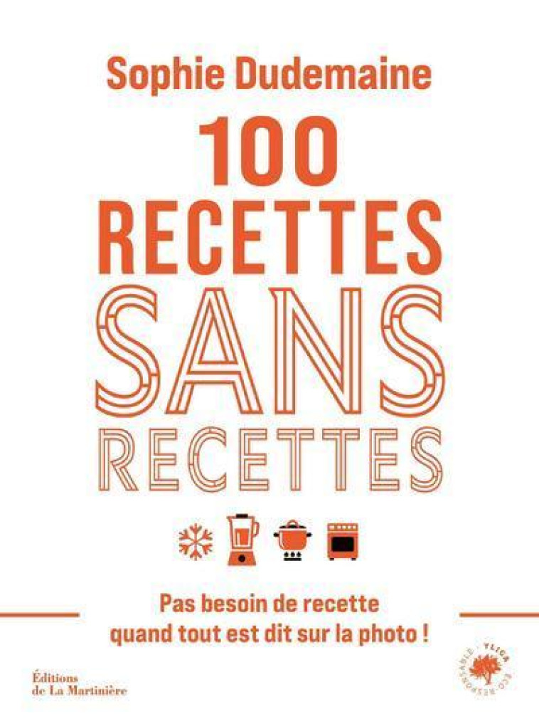 100 RECETTES SANS RECETTES - PAS BESOIN DE RECETTE QUAND TOUT EST DIT SUR LA PHOTO ! - DUDEMAINE/NURRA - MARTINIERE BL