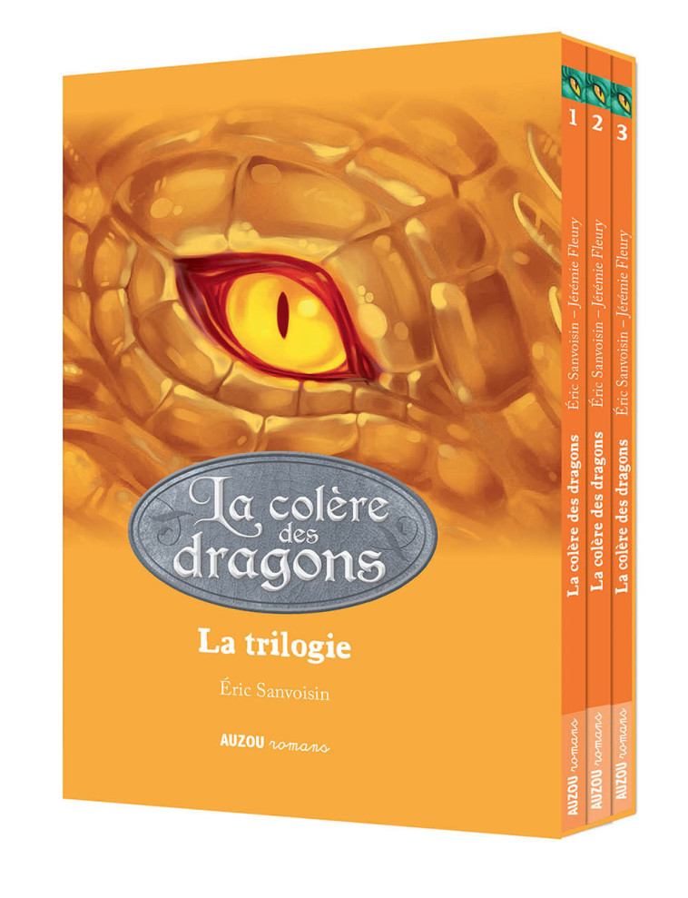 COFFRET TRILOGIE LA COLERE DES DRAGONS - SANVOISIN/FLEURY - AUZOU