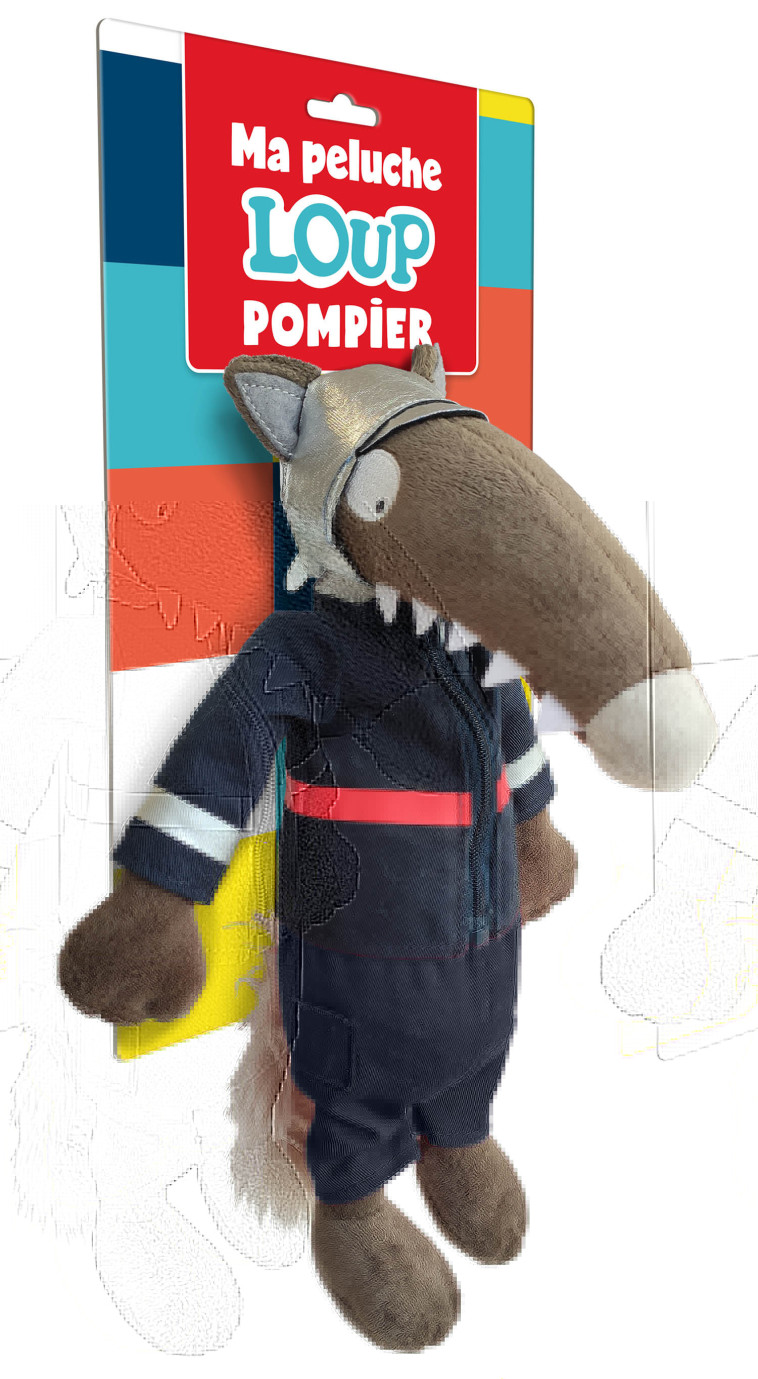 PELUCHE DU LOUP - POMPIER - LALLEMAND/THUILLIER - AUZOU