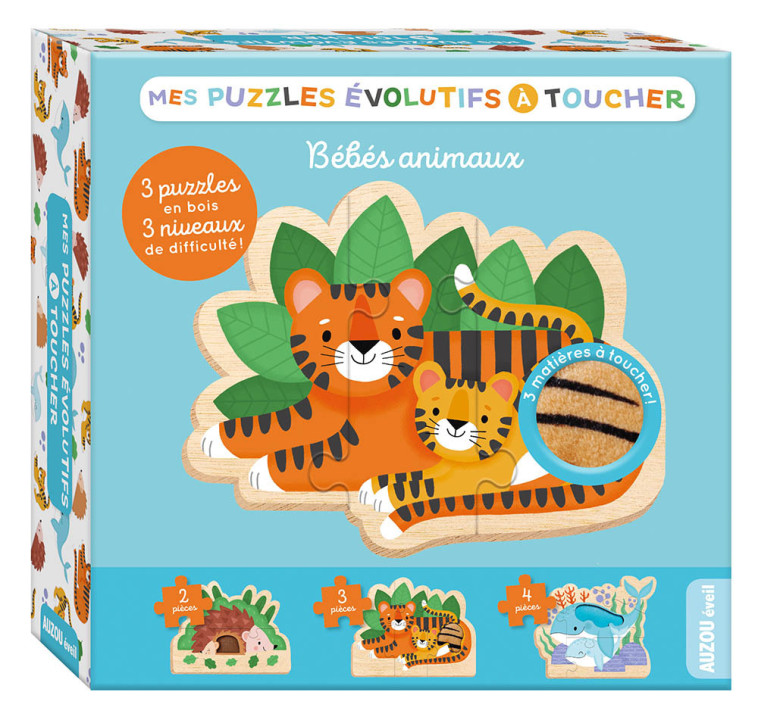 MES PUZZLES EVOLUTIFS A TOUCHER - MAMAN ET BEBE - PASSCHIER ANNE - AUZOU