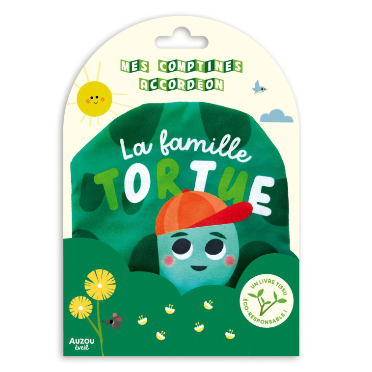 LIVRE TISSU - LA FAMILLE TORTUE - XXX - AUZOU