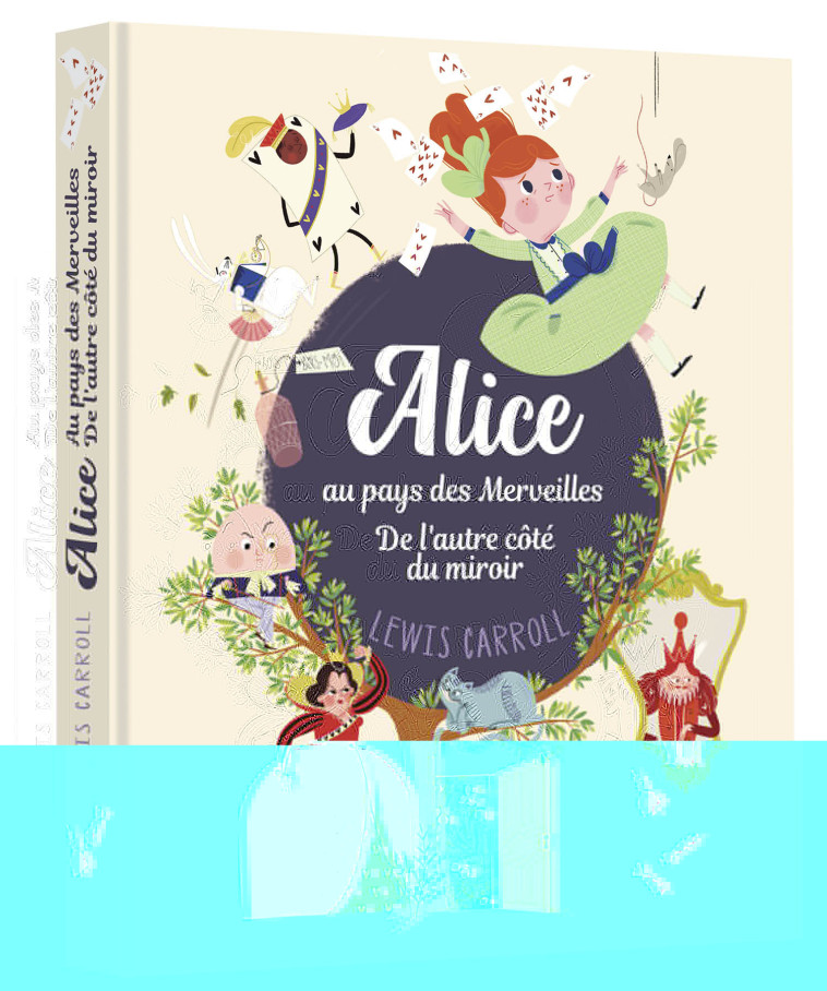 ALICE AU PAYS DES MERVEILLES / DE L'AUTRE COTE DU MIROIR - CARRE/MAB - AUZOU