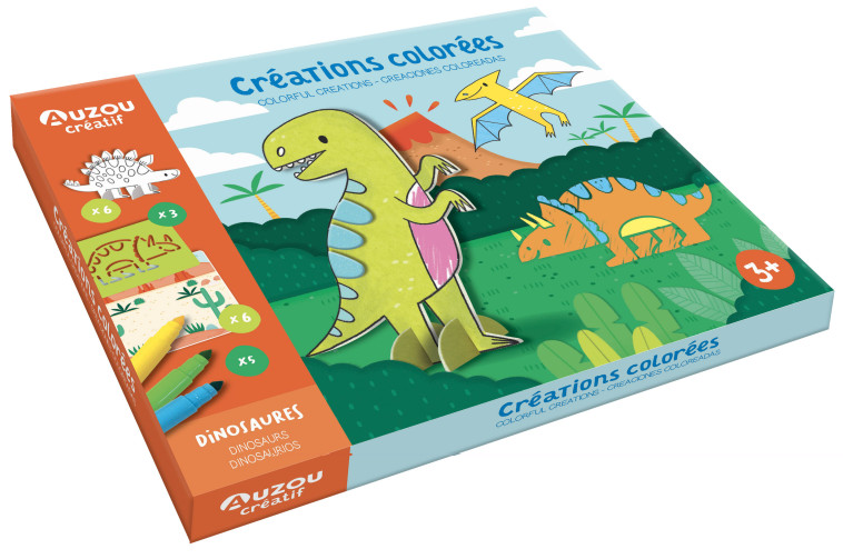 CREATIONS COLOREES - DINOSAURES - PASSCHIER ANNE - AUZOU