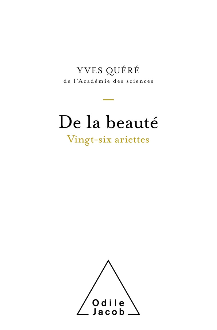 DE LA BEAUTE - YVES QUERE - JACOB