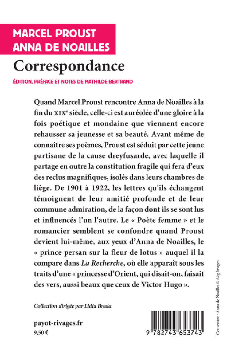 CORRESPONDANCE - (1901-1919) - PROUST/DE NOAILLES - RIVAGES