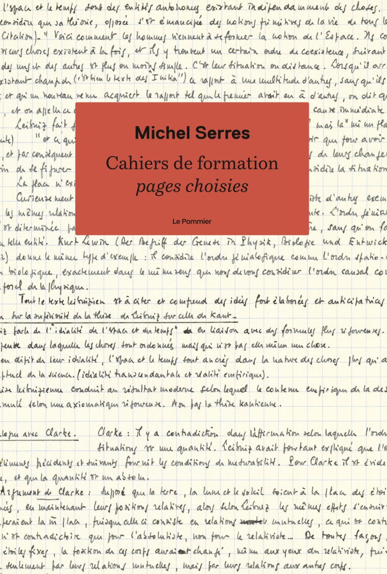 LES CAHIERS DE FORMATION T01 1960-1974 - SERRES MICHEL - POMMIER