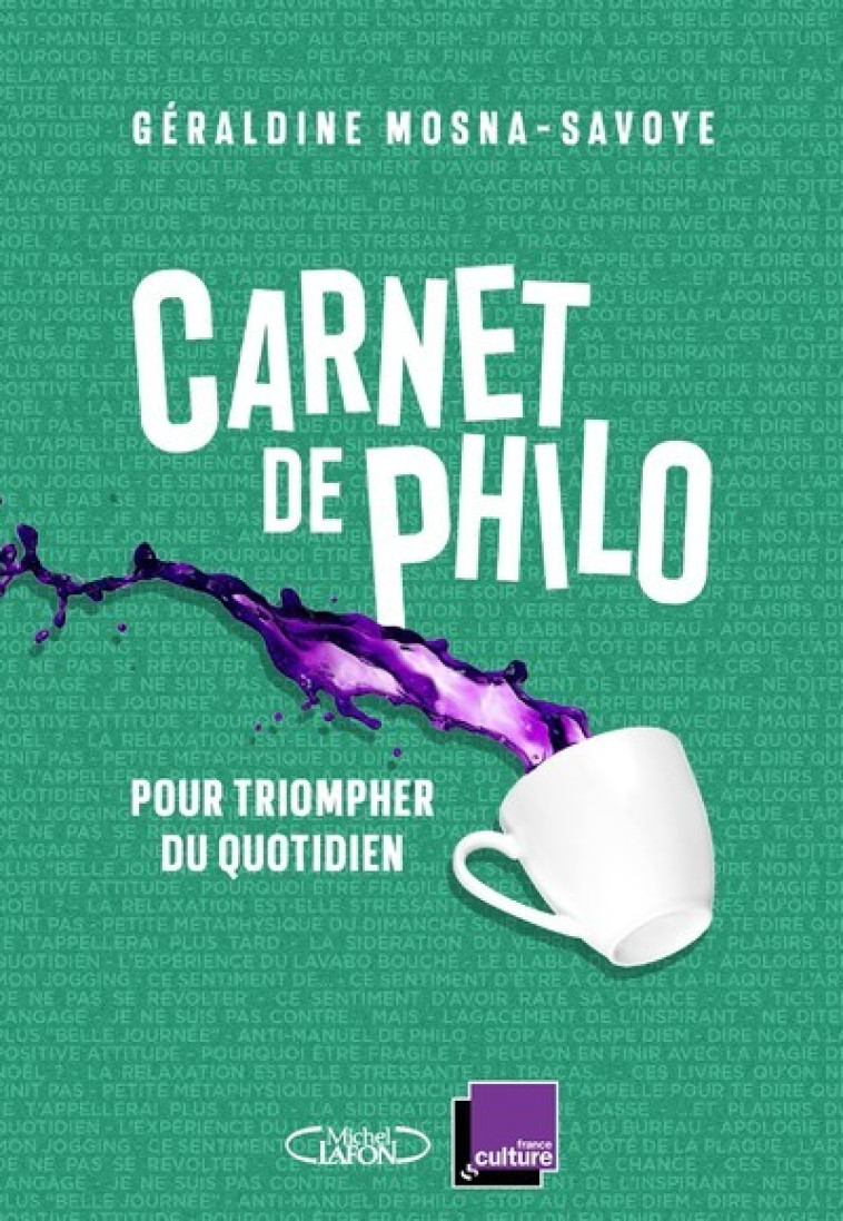 CARNET DE PHILO - MOSNA-SAVOYE - MICHEL LAFON