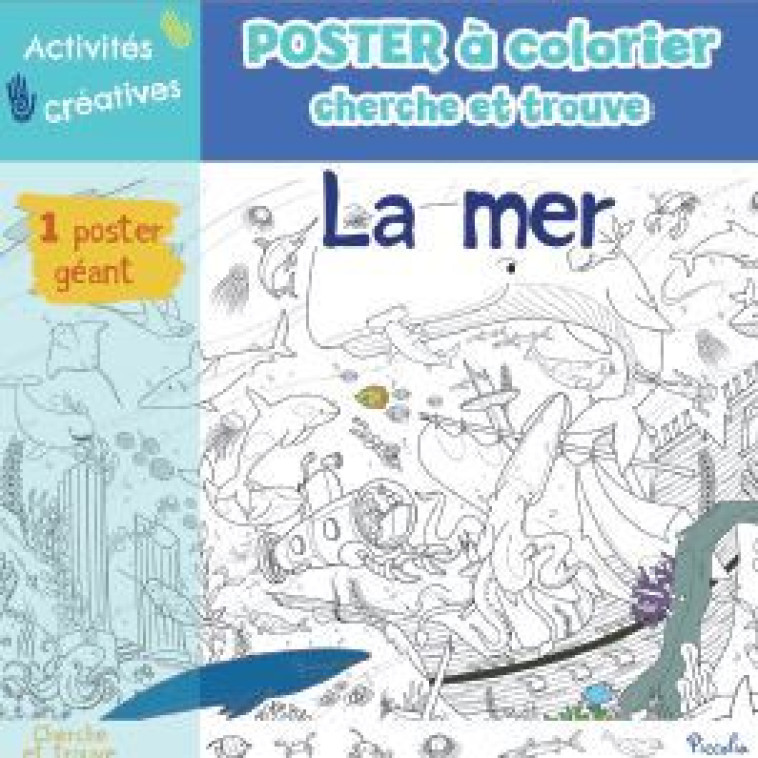 LA MER POSTER A COLORIER - CERATO MATTIA - PICCOLIA